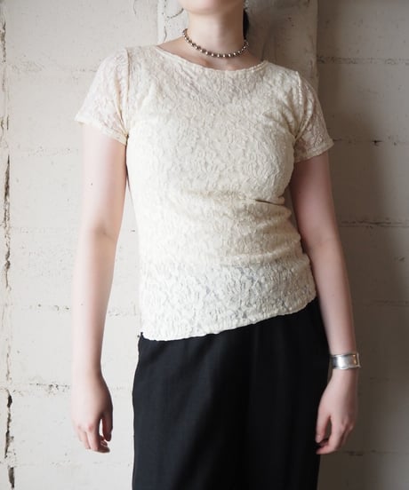 Lace Short Sleeve Cutsewn IV