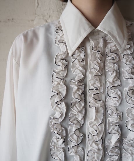 Stitch Frill Shirt WH