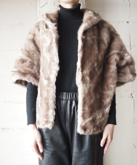 1950～60's Vintage Fake Fur Jacket BE