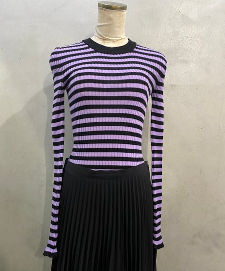 SONIA RYKIEL Border Knit PURBK