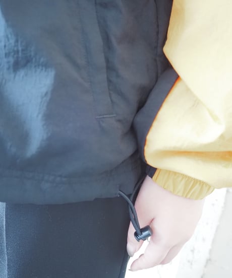 adidas Tricolor Asymmetry Nylon Jacket PI BK OR
