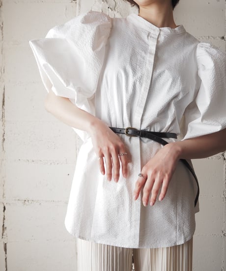 Volume Puff Sleeve Blouse WH
