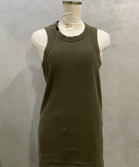 sacai Zip Design Chiffon Pleated Layered Tank KA