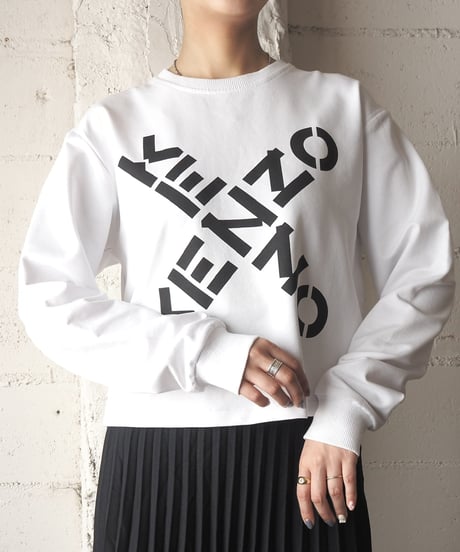 REMAKE KENZO Logo Long Sleeve Tee WH