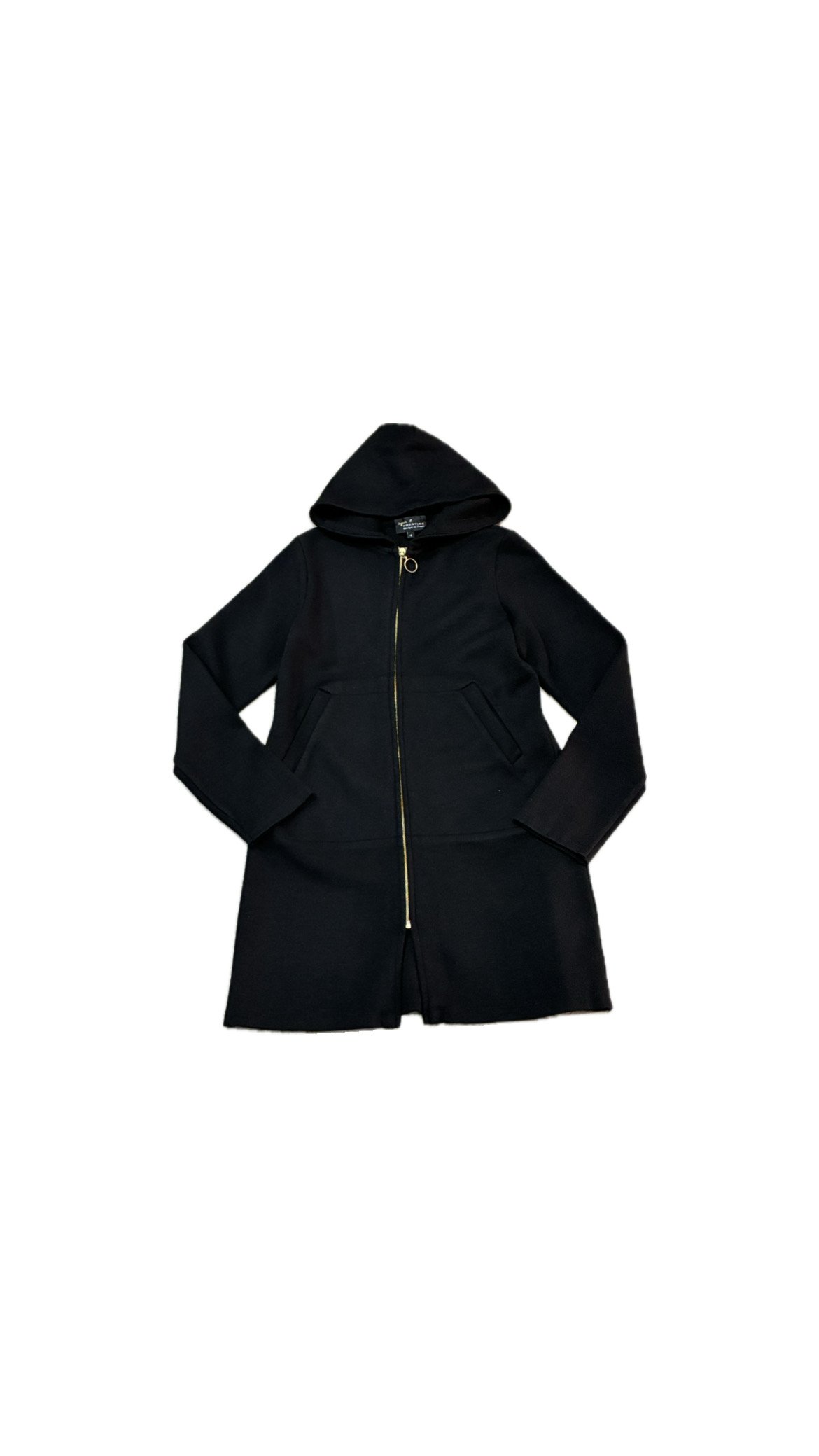 agnes b. Zipup Wool Hoodie Dress BK | Orfeo