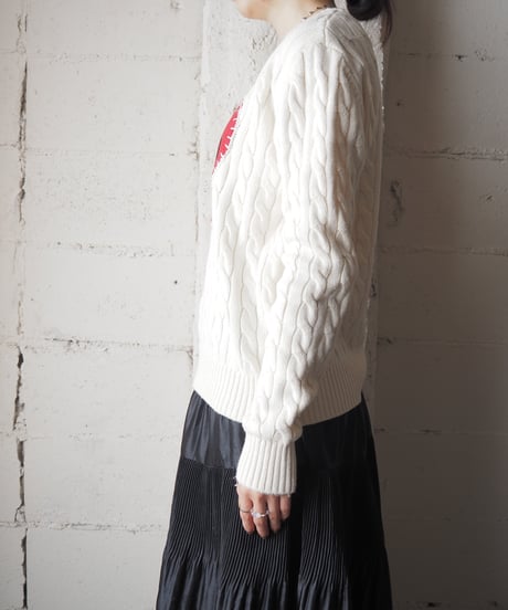 POLO RALPH LAUREN Heart Patch Knit WH RE