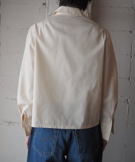 1960's Euro Front Lace Open Collar Blouse IV