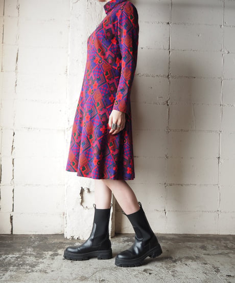 Flower Pattern Dress PURRE