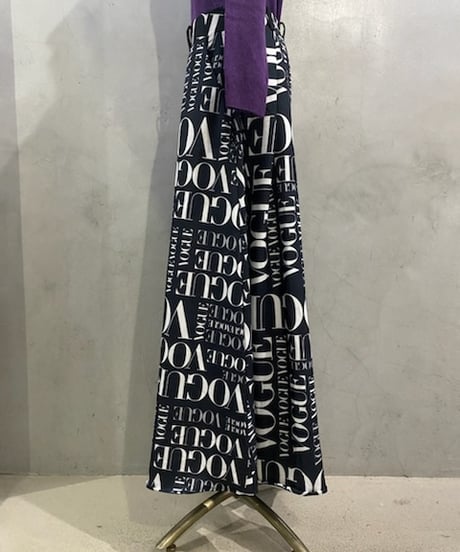 VOGUE Printed Wide Pants BKWH