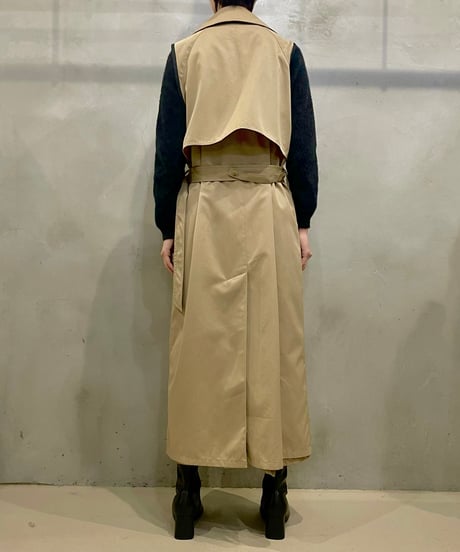 Remake Sleeveless Trench Coat BE