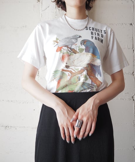 Bird Print Tee WH