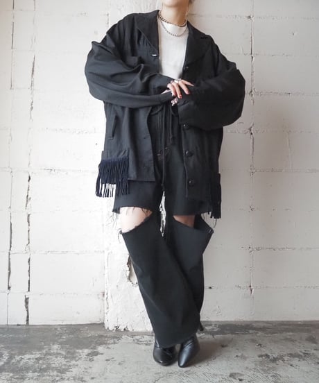 Fringe Pocket Jacket BK