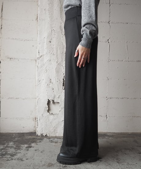 Gum Belt Knit Tight Skirt BK
