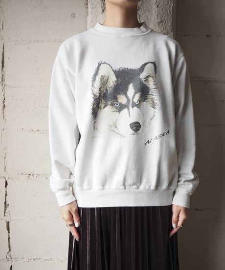 Husky Print Sweat WH