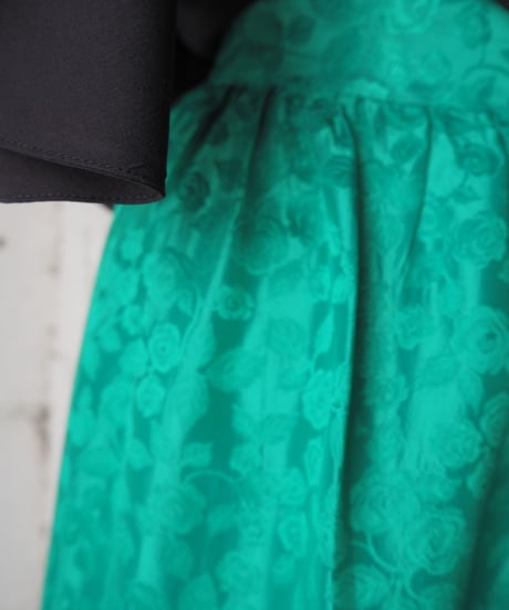 1970's Shadow Flower Long Skirt GN