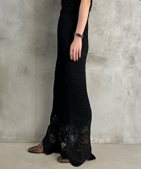 Crochet Hem Design Easy Skirt BK