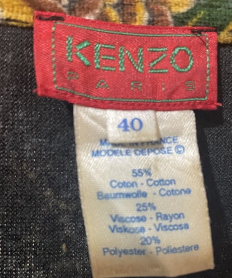 KENZO Floral Velour Tops BK