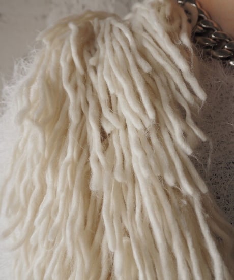 Fringe Knit Vest WH