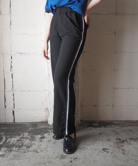 Side Line Slacks Pants BKBL