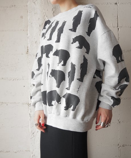 Michigan Rag Many Bear Print Sweat GRBK