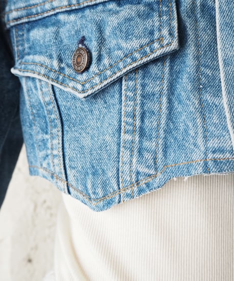 REMAKE Cutoff Short Denim Jacket BL