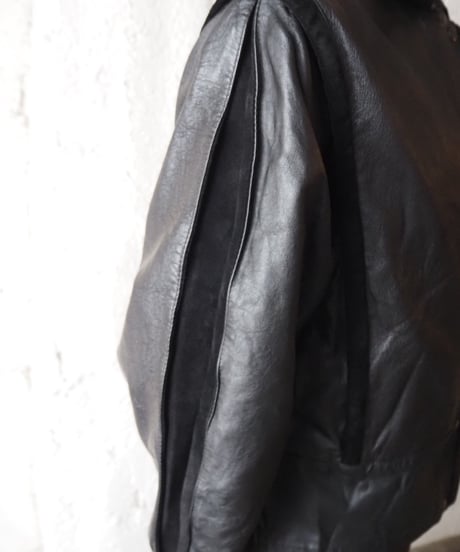 Leather×Suede Design Jacket BK