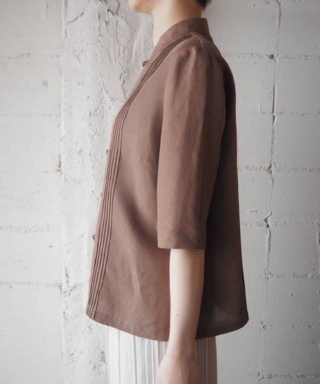 Linen China S/S Shirt BR