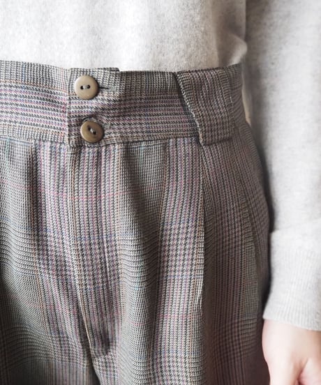 Center Press Check Pants GR