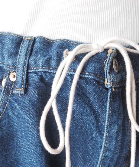 Remake Levi's505 Waist Drawstring Denim NV