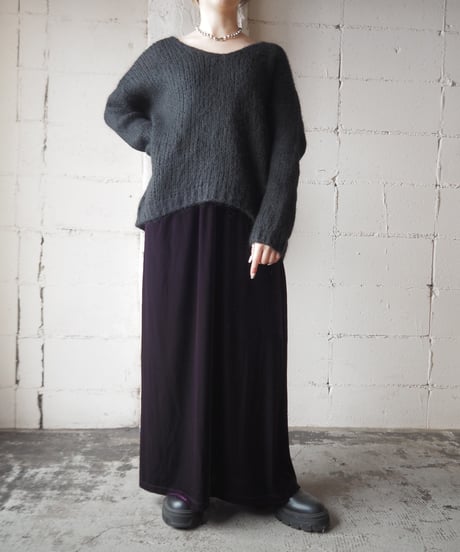 ALEXANDER LAURENT Dropped Shoulder Mohair Sweater BK