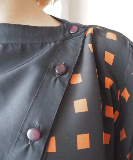 Square Pattern Design Blouse BK