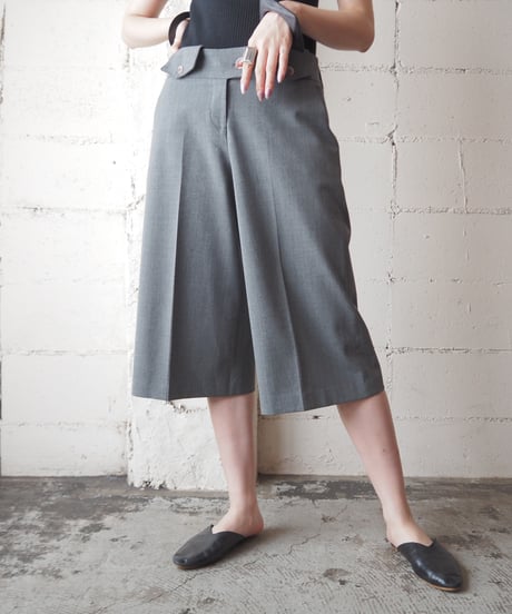 Center Pressed Wide Half Pants GR