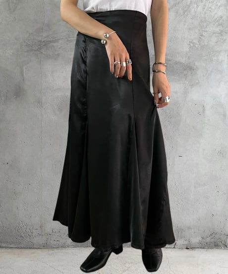 Satin Mermaid Skirt BK