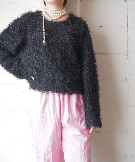 Colorfull Shaggy Knit BK