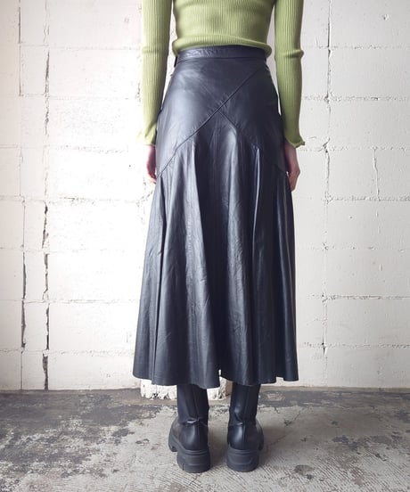 Mermaid Leather Skirt BK
