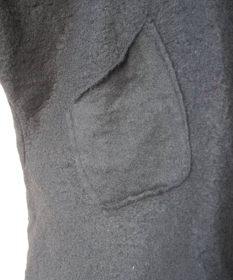 Zipup Dolman Sleeve Hood Jacket BK