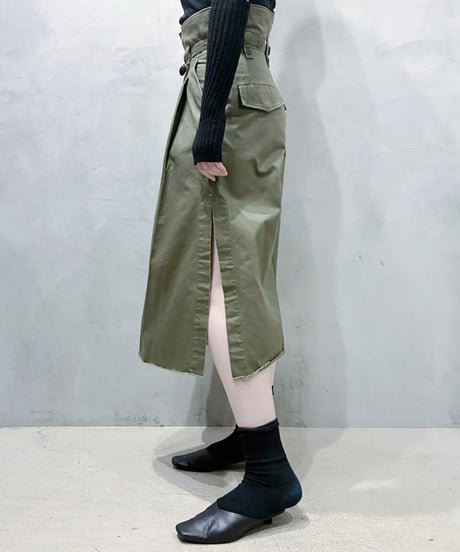 DIESEL Side Slit Pleats Wide Pants KA
