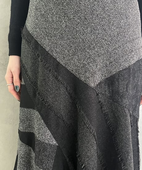 Patchwork Mermaid Skirt GRBK