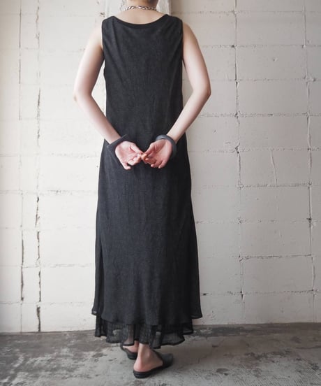 Sleeveless Layered Dress BK
