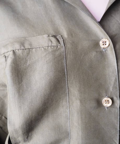 Open Collar Silk Shirt KA