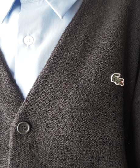 LACOSTE Vneck Cardigan BK