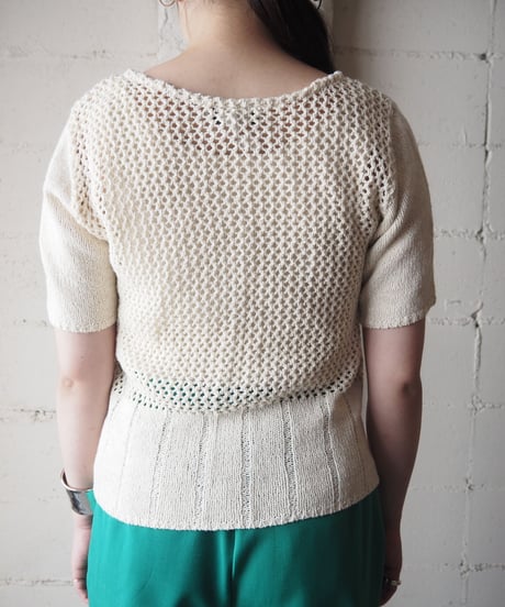 Crewneck S/S Cardigan IV