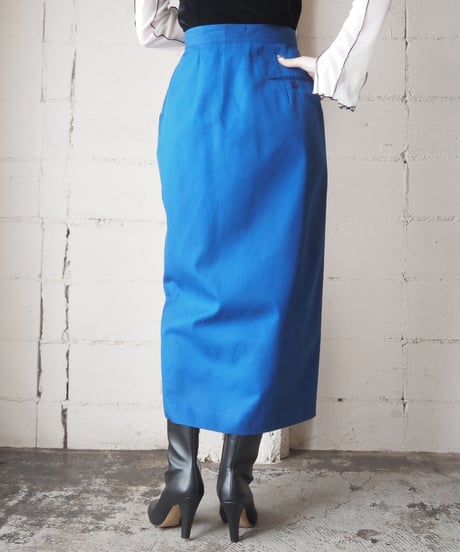 Front Button Tight Skirt BL