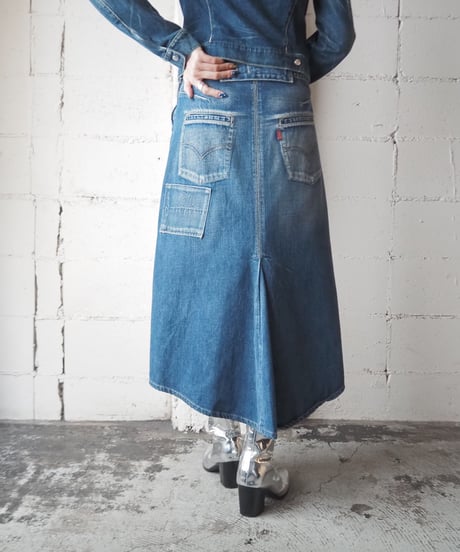 Levis Engineerd patch work denim skirt NV