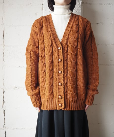 Vneck Fisherman Cardigan BR