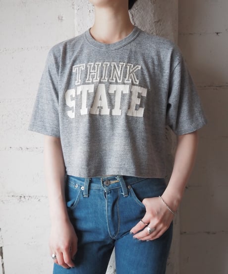 THINK STATE Cropped Tee GR
