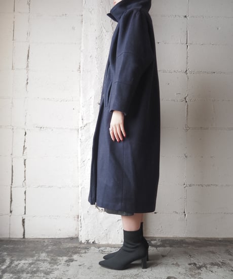 Stand Collar Double Breasted Coat NV