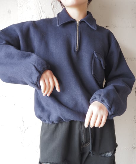 1950-60's EURO Half Zip Short Sweat NV