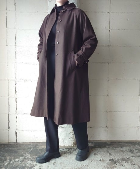 Pleated Back Soutien Collar Coat DBR