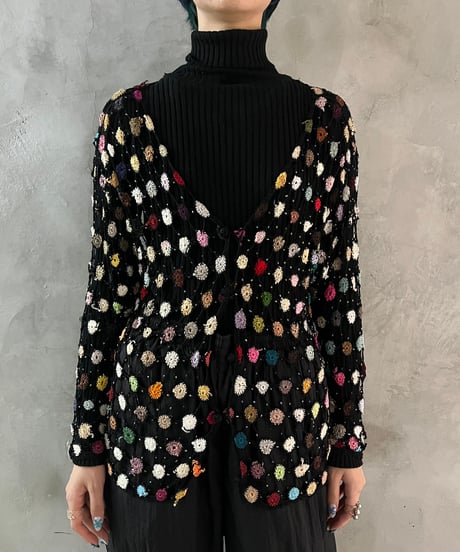 Colorful Crochet Cardigan BK